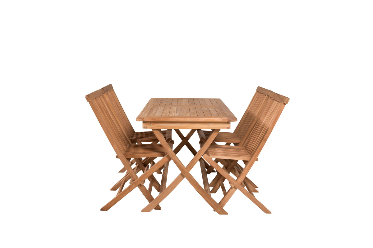 Kenya Matbord med Kenya Stolarna – Bord: 75x120x70 Stol: 62x89x47