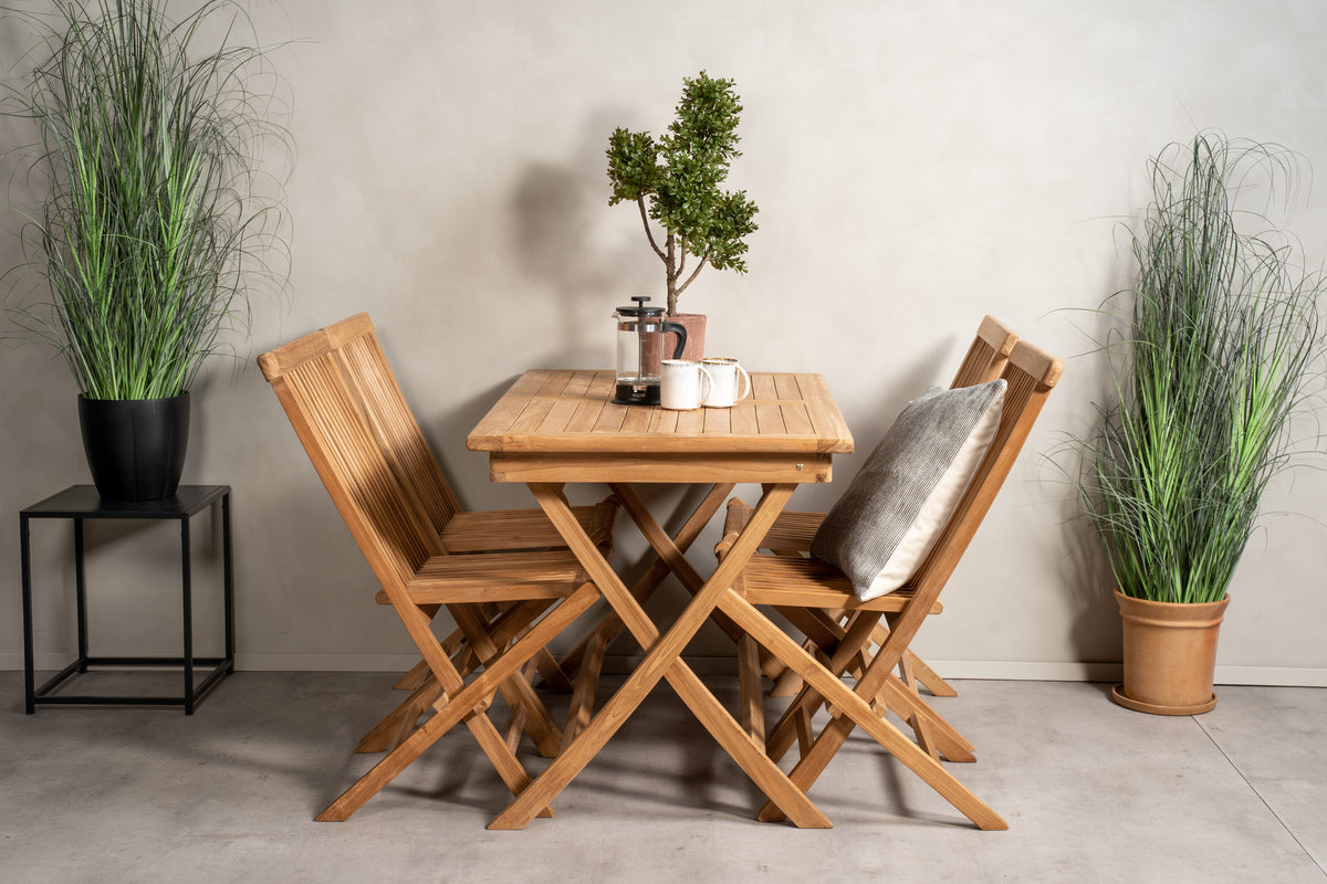 Kenya Matbord med Kenya Stolarna – Bord: 75x120x70 Stol: 62x89x47