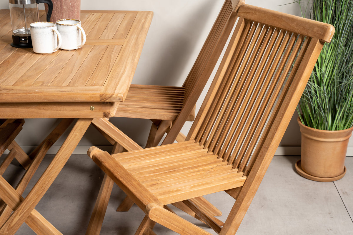 Kenya Matbord med Kenya Stolarna – Bord: 75x120x70 Stol: 62x89x47