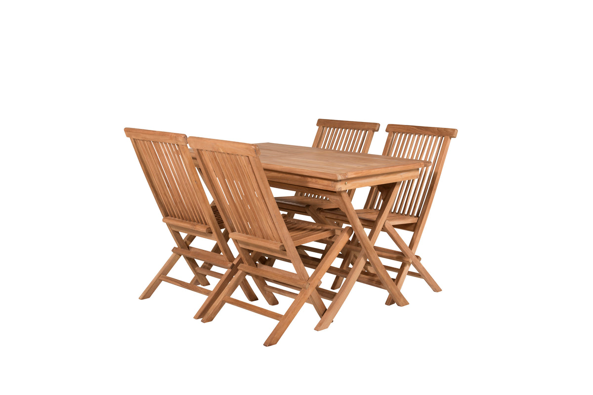 Kenya Matbord med Kenya Stolarna – Bord: 75x120x70 Stol: 62x89x47