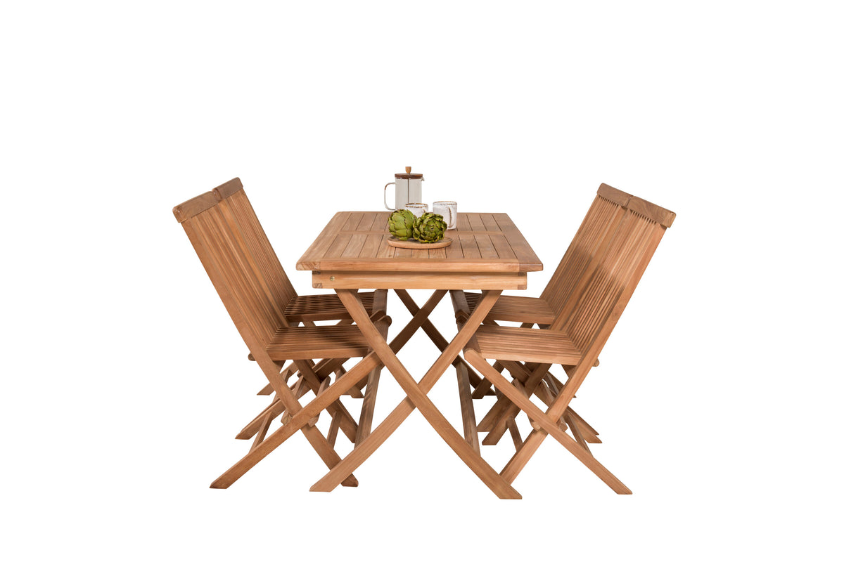 Kenya Matbord med Kenya Stolarna – Bord: 75x120x70 Stol: 62x89x47