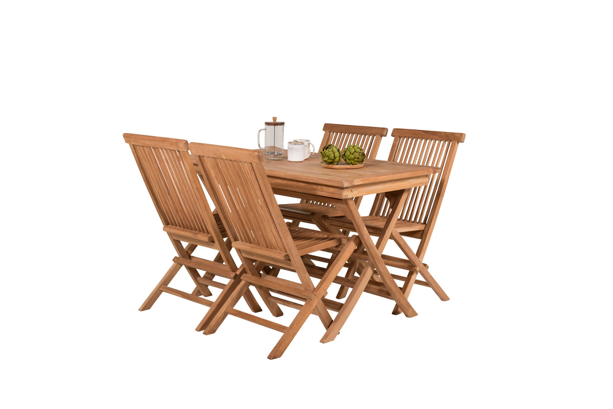 Kenya Matbord med Kenya Stolarna – Bord: 75x120x70 Stol: 62x89x47