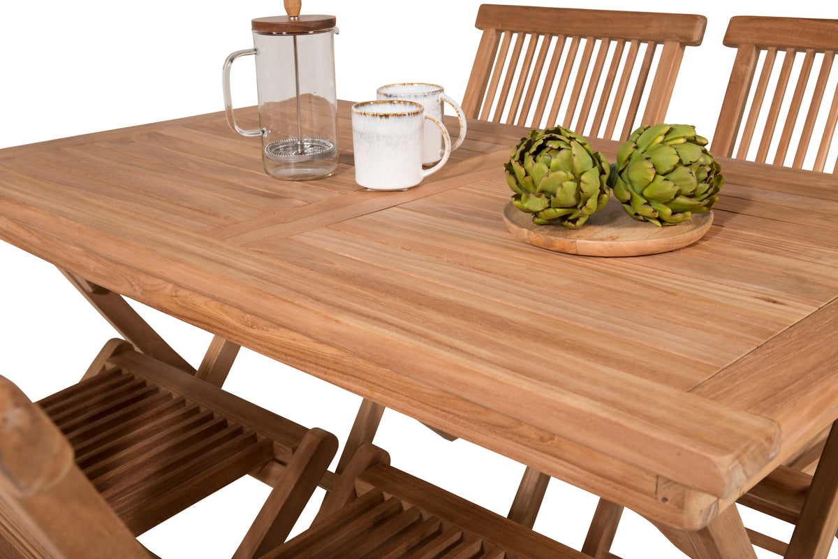 Kenya Matbord med Kenya Stolarna – Bord: 75x120x70 Stol: 62x89x47