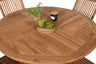 Kenya Matbord med Kenya Stolarna – Bord: ⌀120 Stol: 62x89x47
