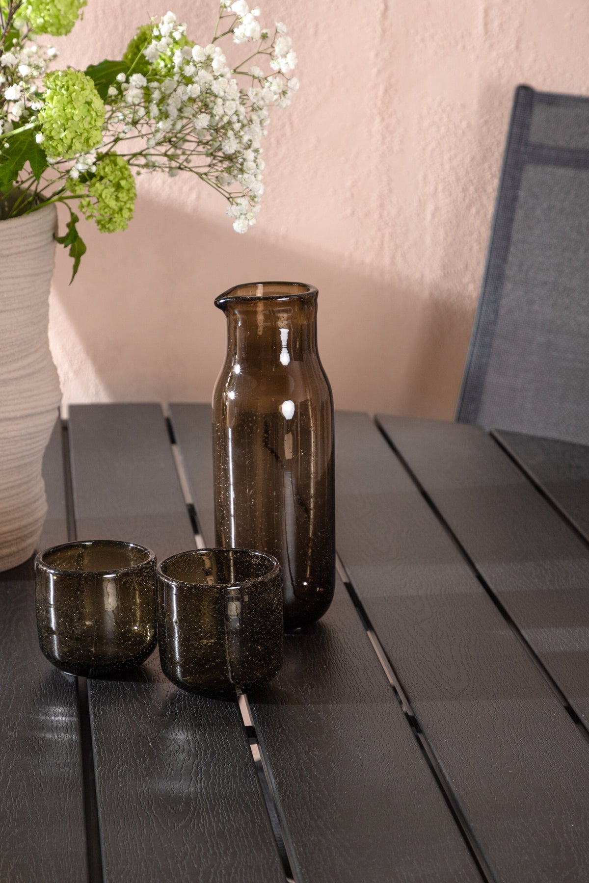 Break Matbord med Break Stolarna – Bord: ⌀120 Stol: 62x107,5x55