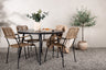 Break Matbord med Lindos Stolarna – Bord: ⌀120 Stol: 66x85x55