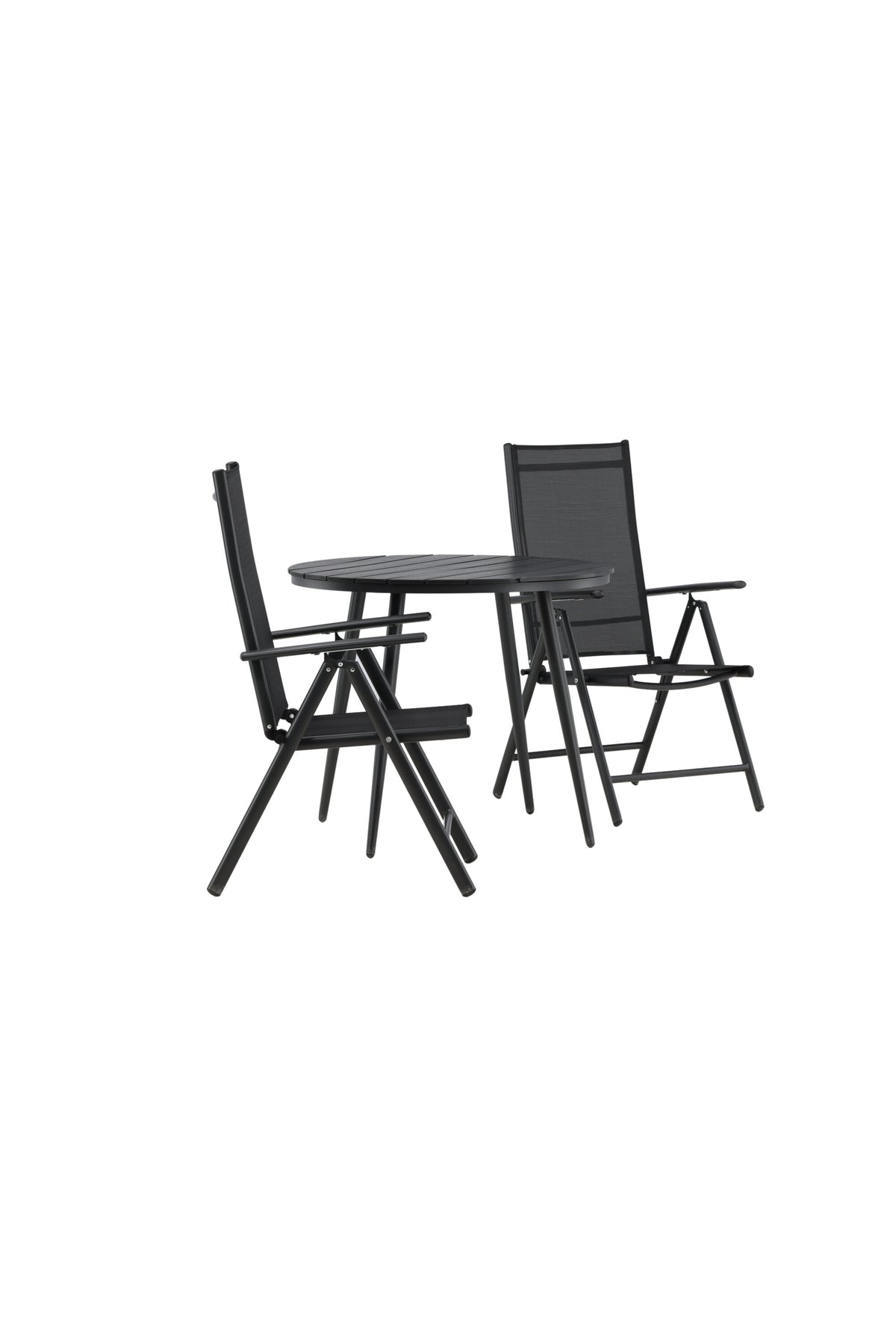 Break Matbord med Break Stolarna – Bord: ⌀90 Stol: 62x107,5x55