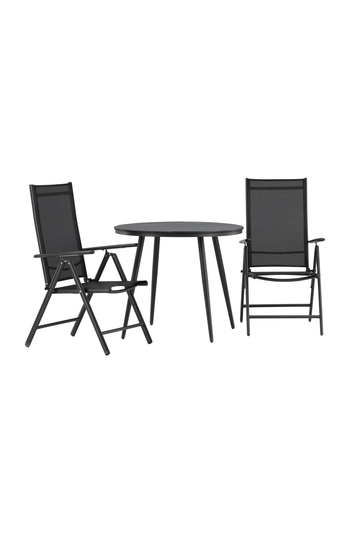 Break Matbord med Break Stolarna – Bord: ⌀90 Stol: 62x107,5x55