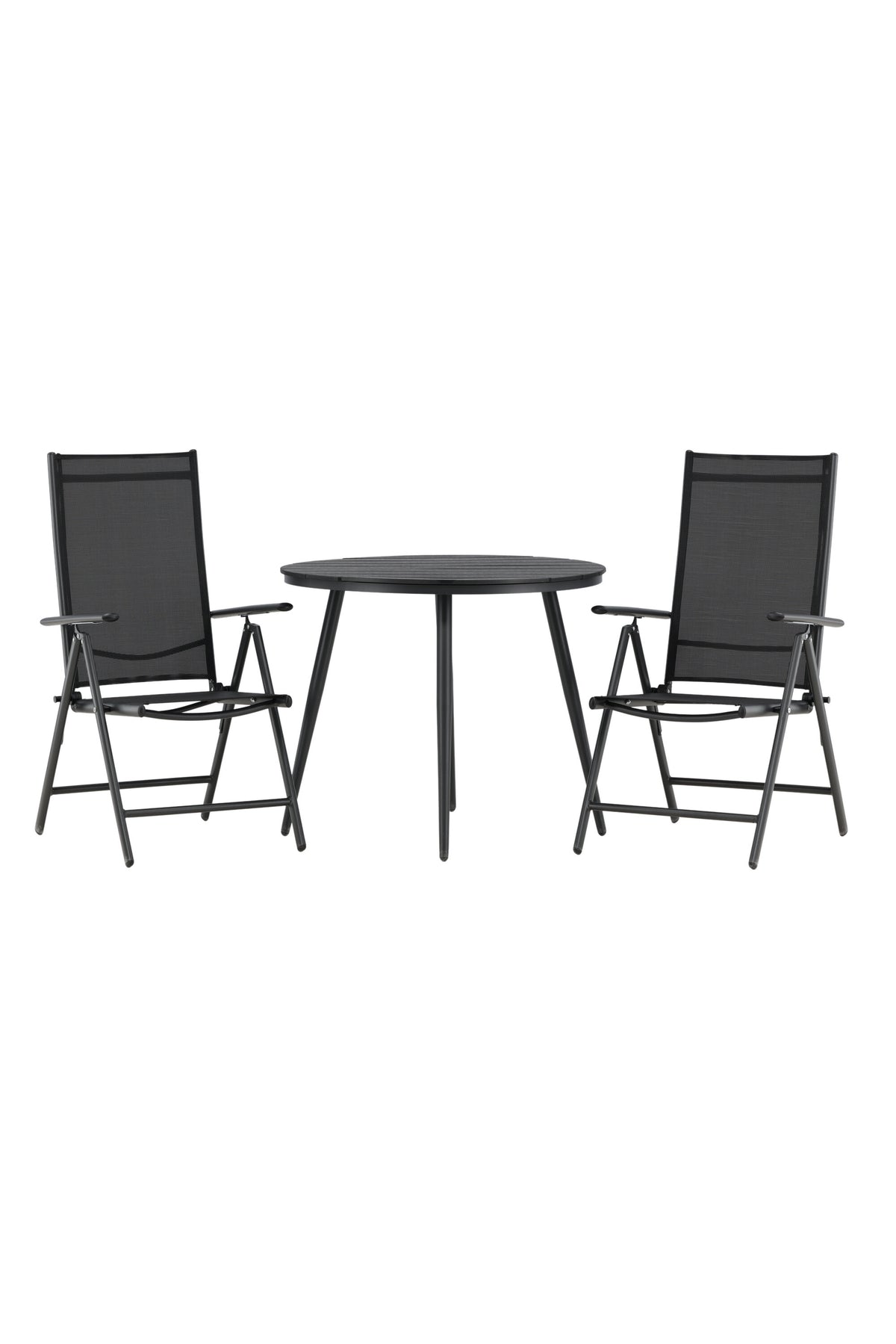 Break Matbord med Break Stolarna – Bord: ⌀90 Stol: 62x107,5x55