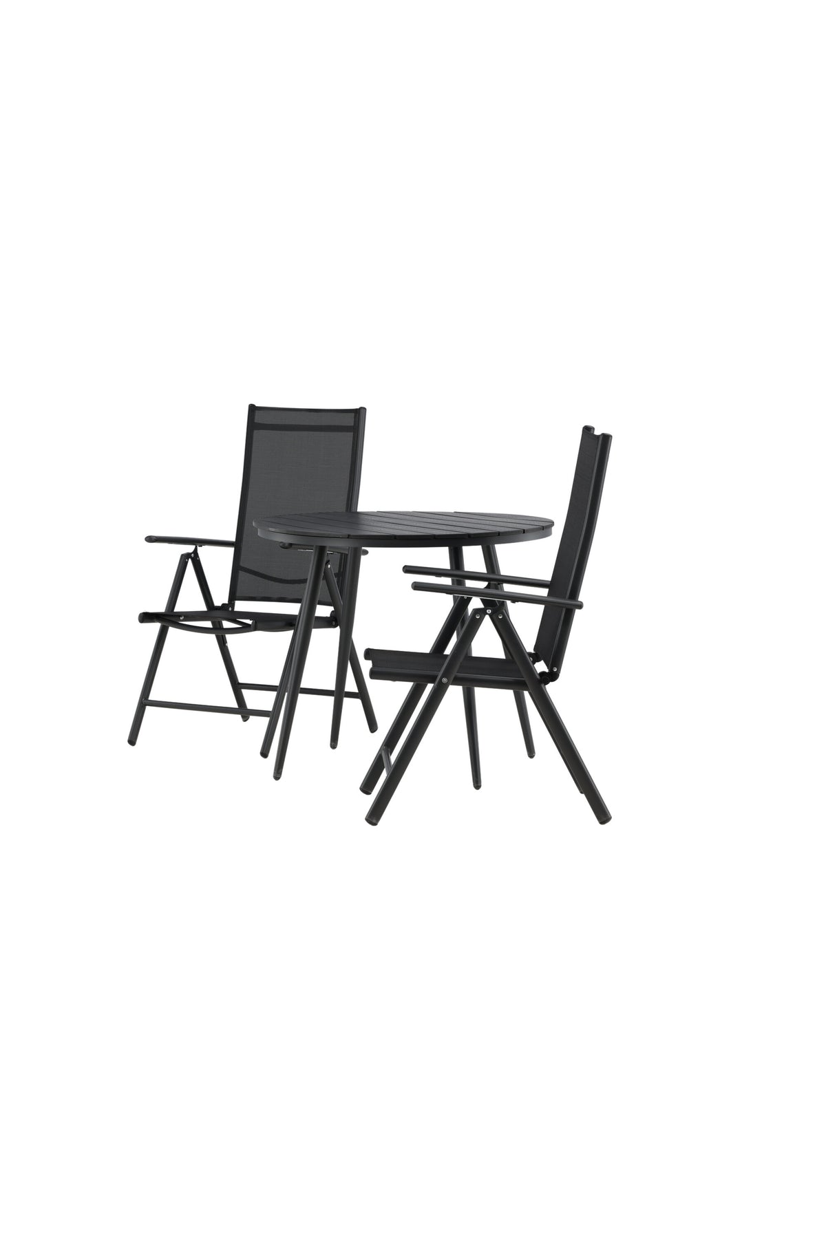 Break Matbord med Break Stolarna – Bord: ⌀90 Stol: 62x107,5x55