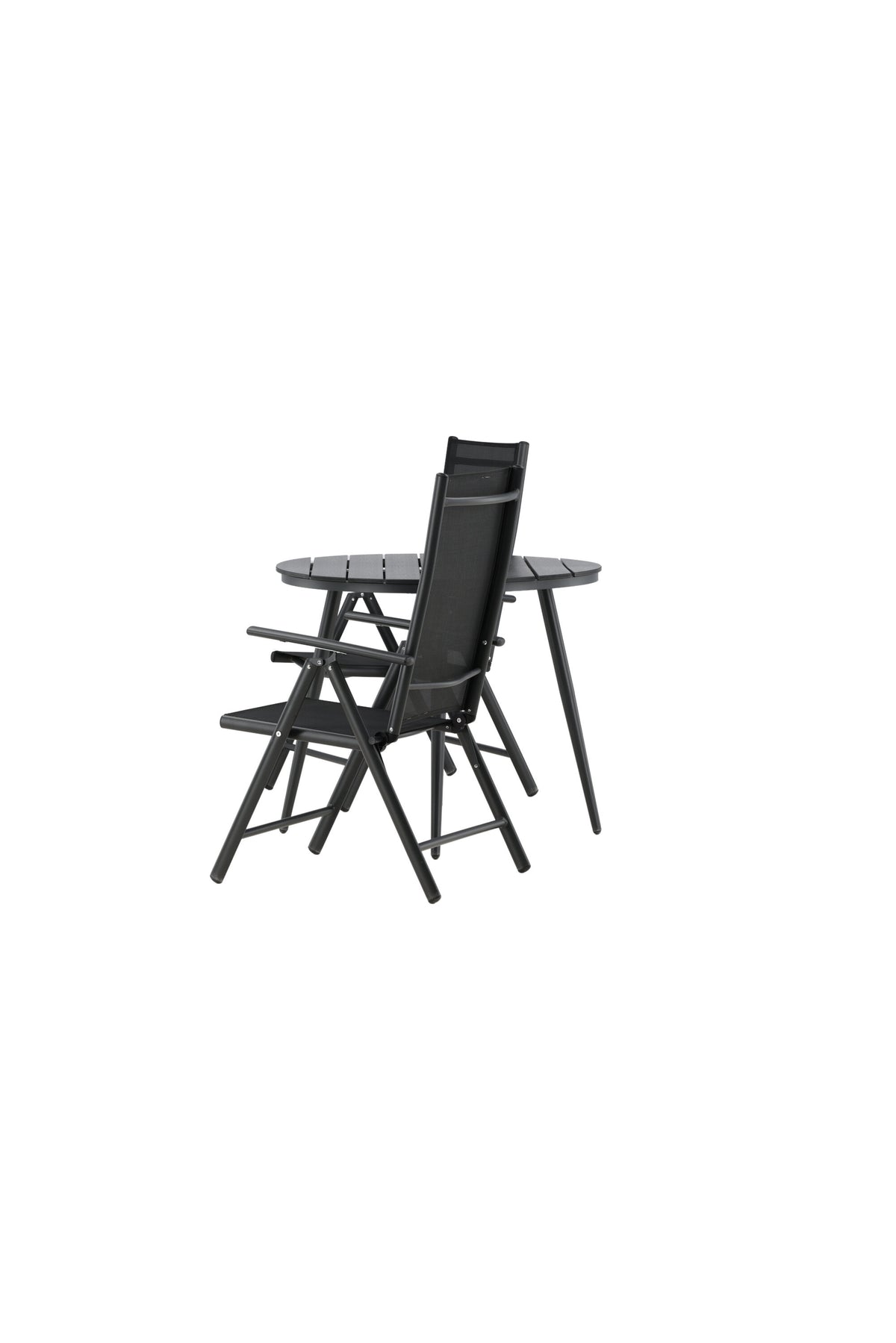 Break Matbord med Break Stolarna – Bord: ⌀90 Stol: 62x107,5x55