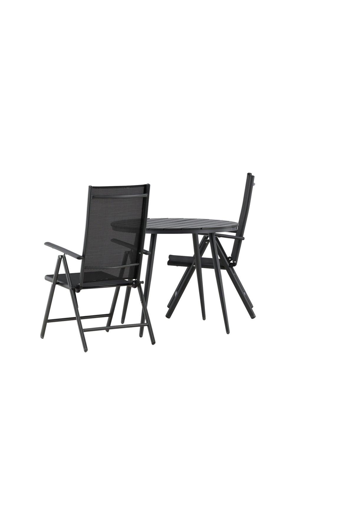 Break Matbord med Break Stolarna – Bord: ⌀90 Stol: 62x107,5x55
