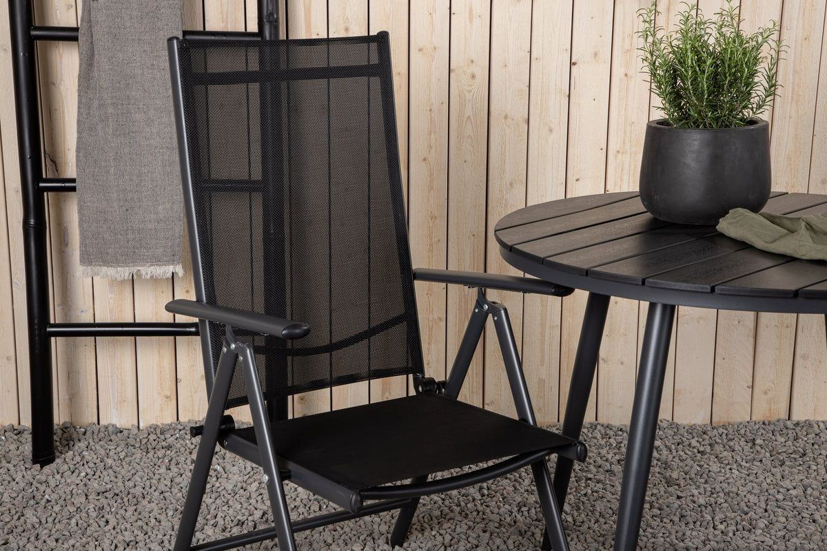 Break Matbord med Break Stolarna – Bord: ⌀90 Stol: 62x107,5x55