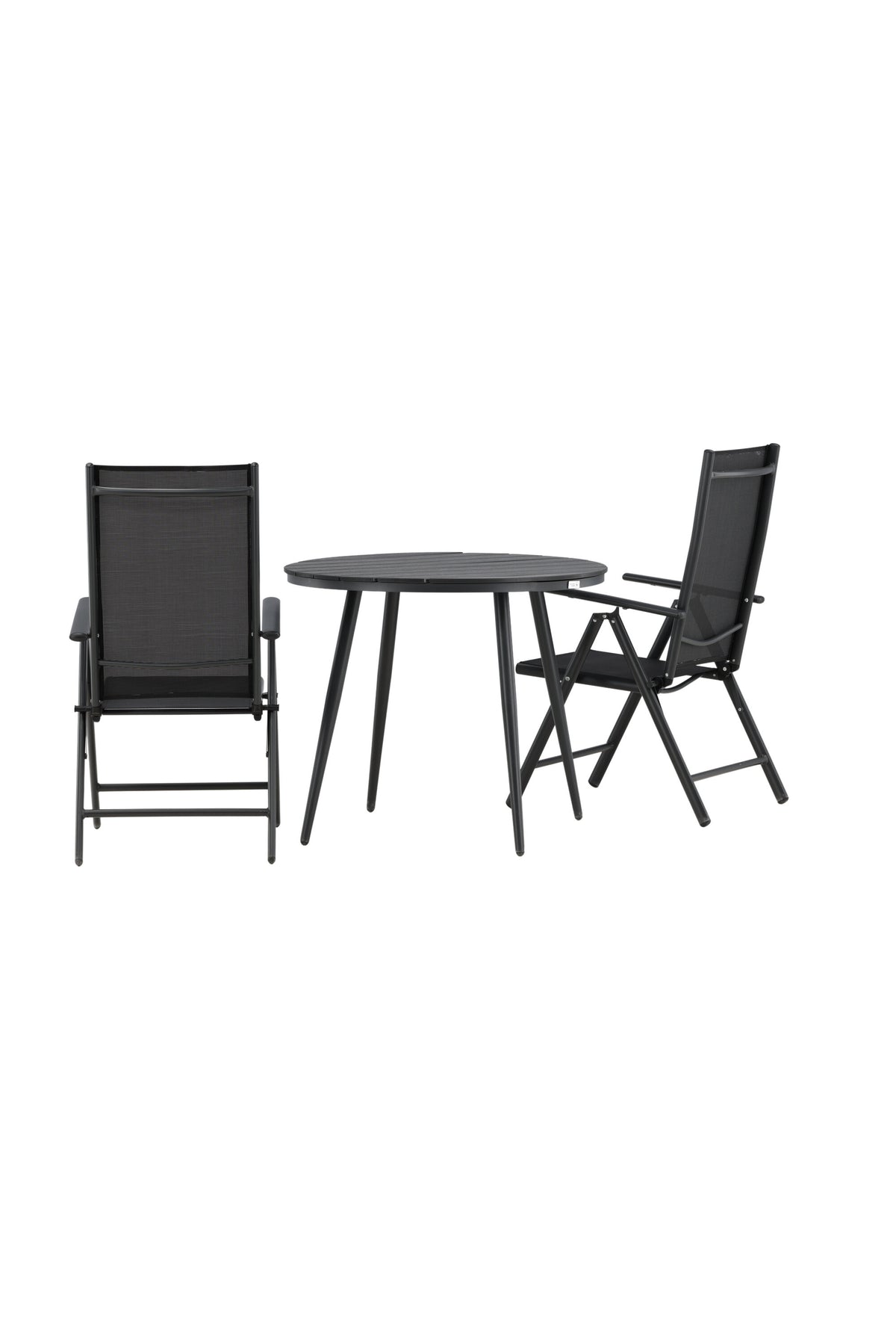 Break Matbord med Break Stolarna – Bord: ⌀90 Stol: 62x107,5x55