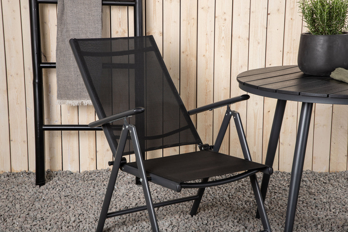 Break Matbord med Break Stolarna – Bord: ⌀90 Stol: 62x107,5x55
