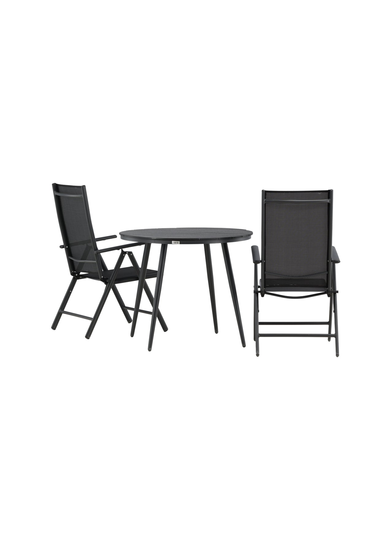 Break Matbord med Break Stolarna – Bord: ⌀90 Stol: 62x107,5x55