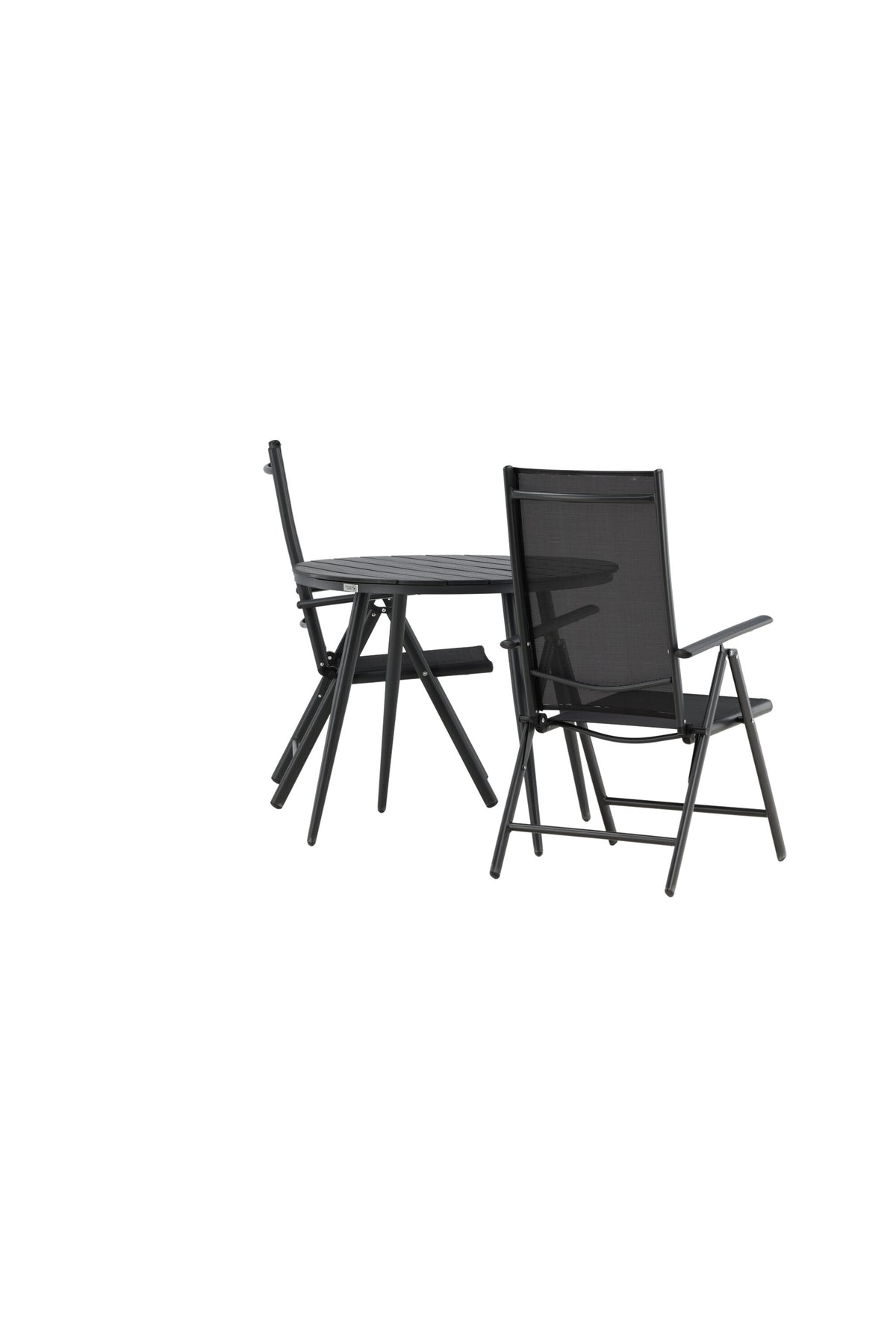 Break Matbord med Break Stolarna – Bord: ⌀90 Stol: 62x107,5x55