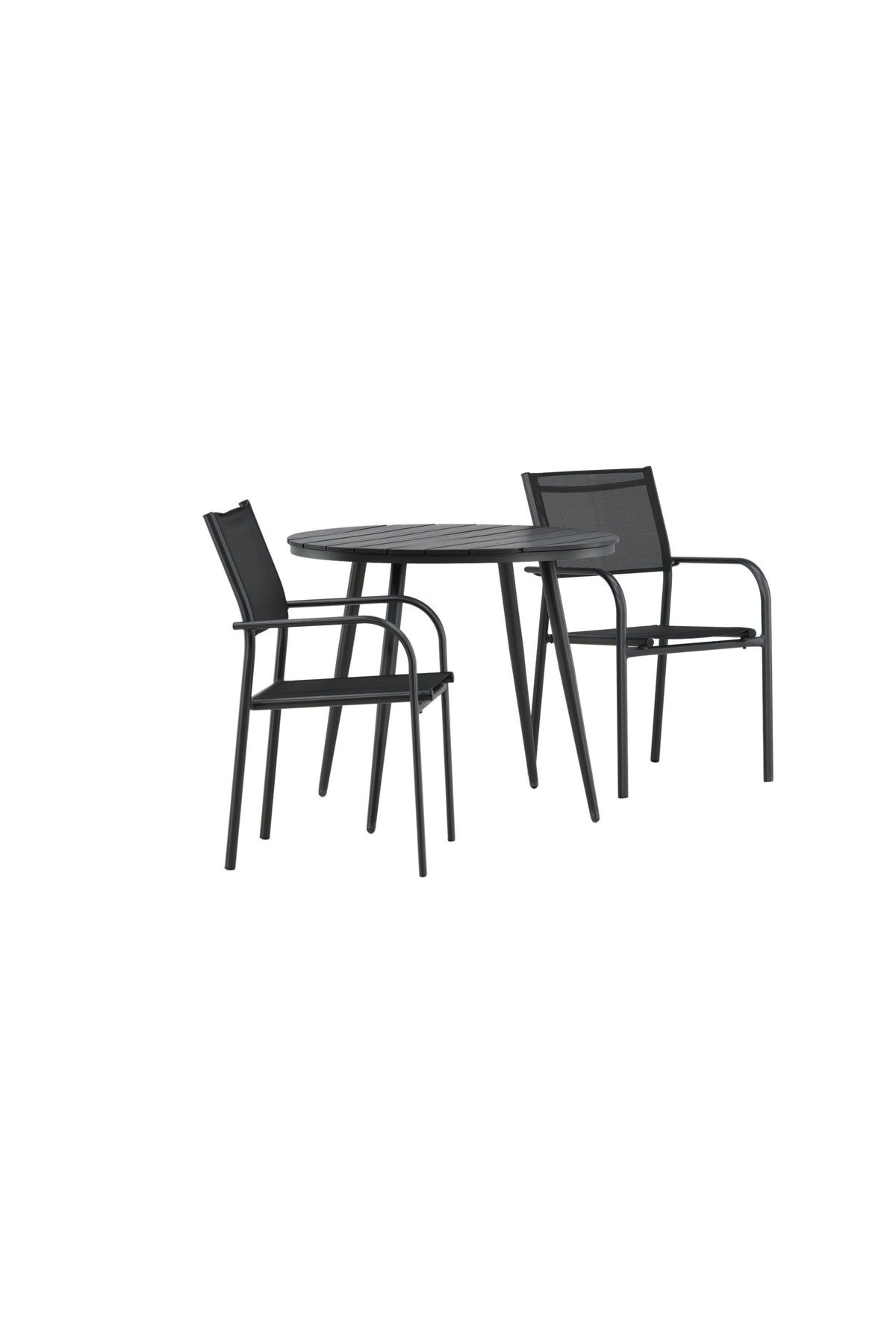 Break Matbord med Santorini Stolarna – Bord: ⌀90 Stol: 58x88x56
