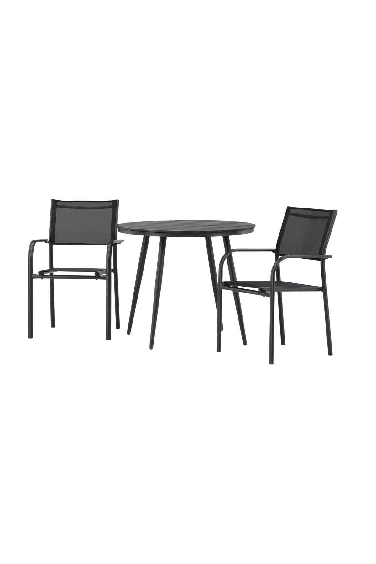 Break Matbord med Santorini Stolarna – Bord: ⌀90 Stol: 58x88x56