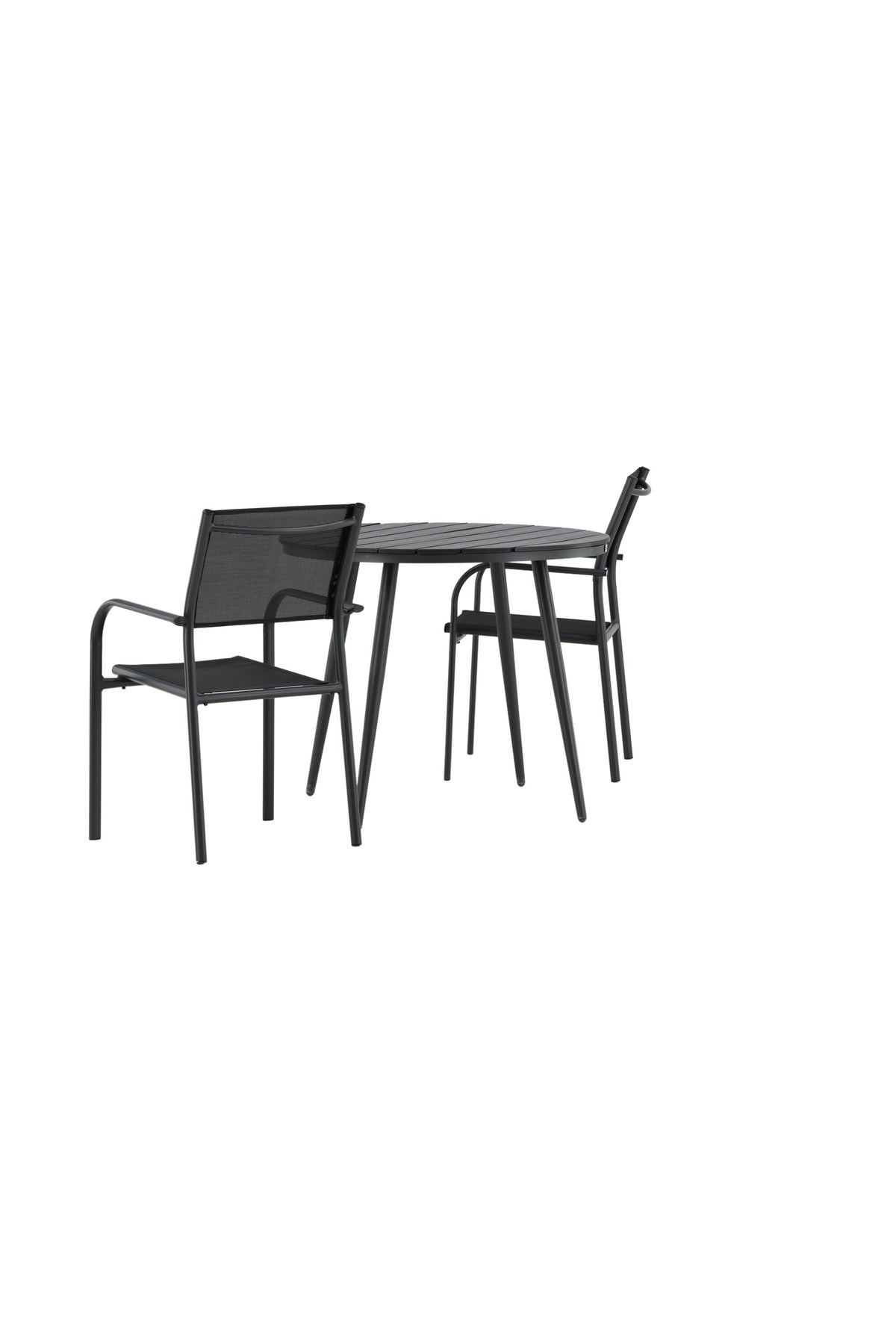 Break Matbord med Santorini Stolarna – Bord: ⌀90 Stol: 58x88x56
