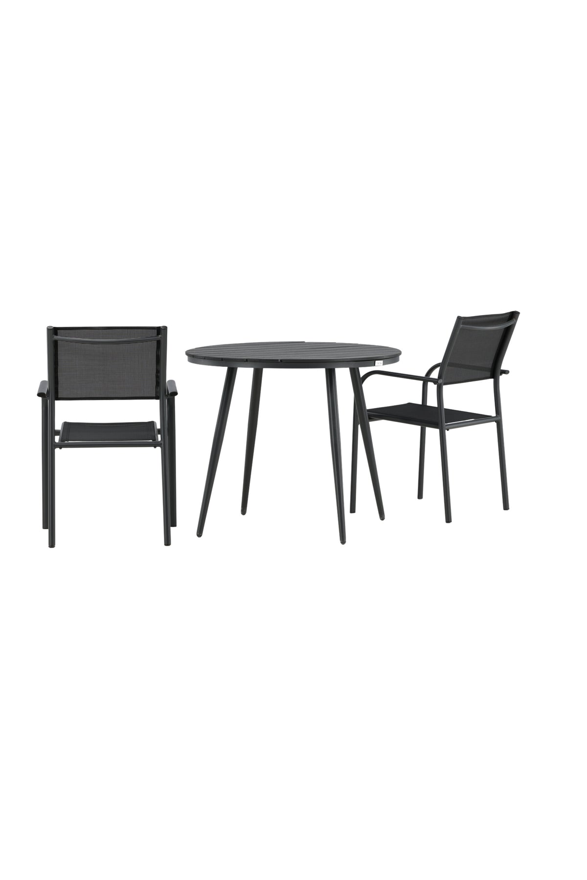 Break Matbord med Santorini Stolarna – Bord: ⌀90 Stol: 58x88x56