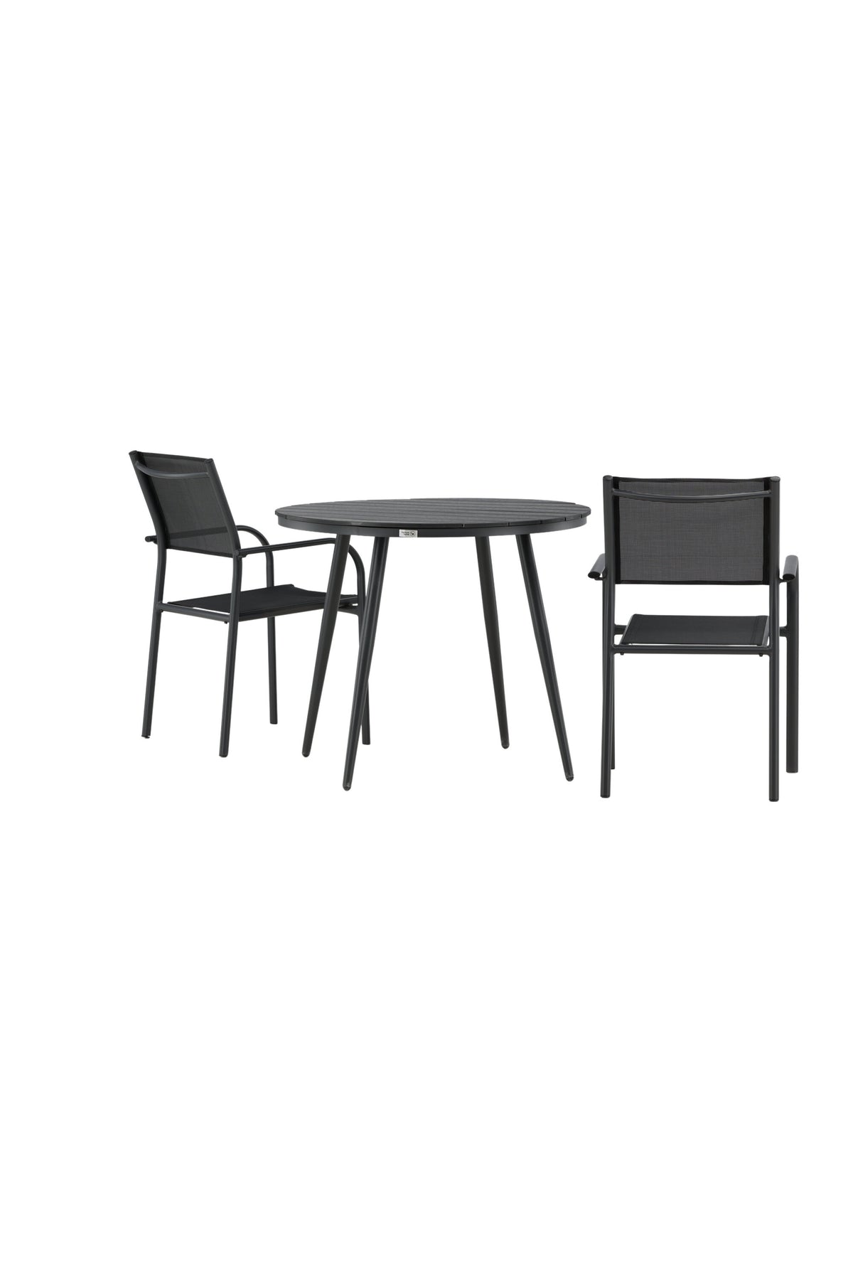 Break Matbord med Santorini Stolarna – Bord: ⌀90 Stol: 58x88x56