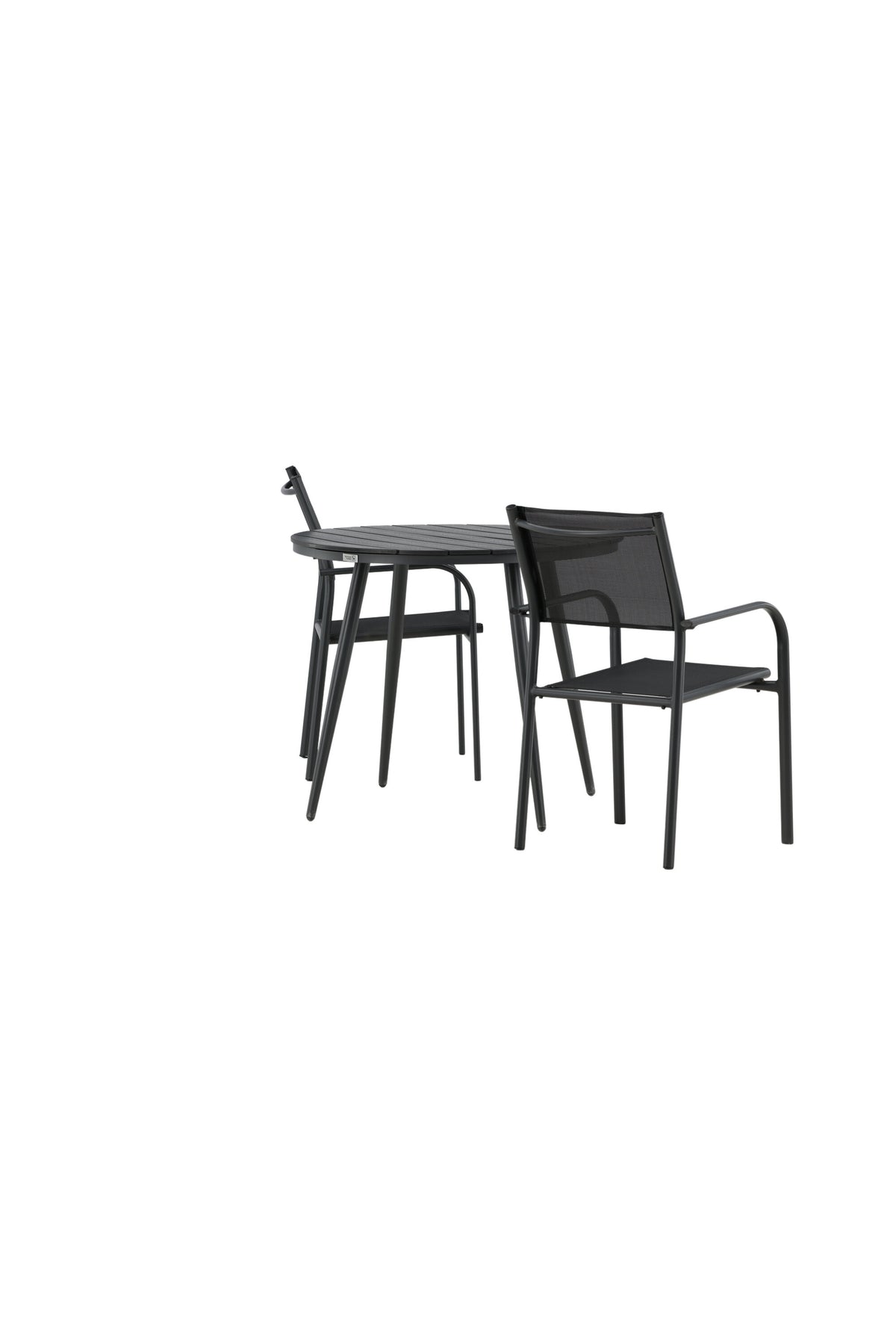 Break Matbord med Santorini Stolarna – Bord: ⌀90 Stol: 58x88x56