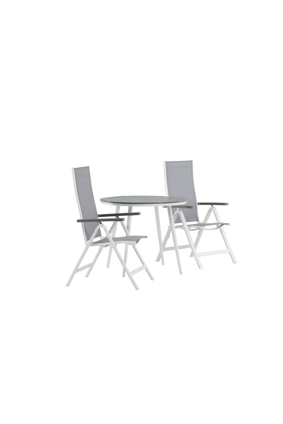 Break Matbord med Albany Stolarna – Bord: ⌀90 Stol: 67x109,5x59