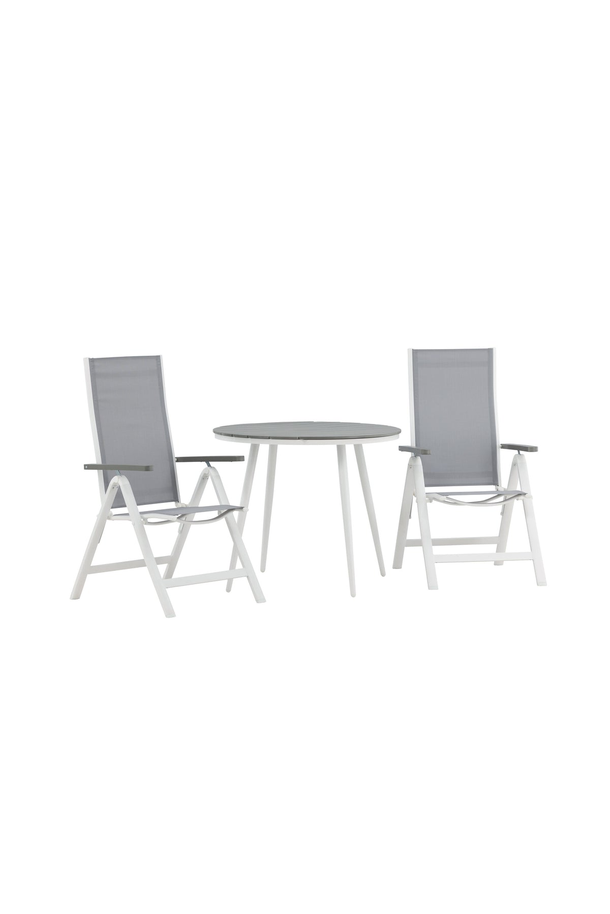 Break Matbord med Albany Stolarna – Bord: ⌀90 Stol: 67x109,5x59