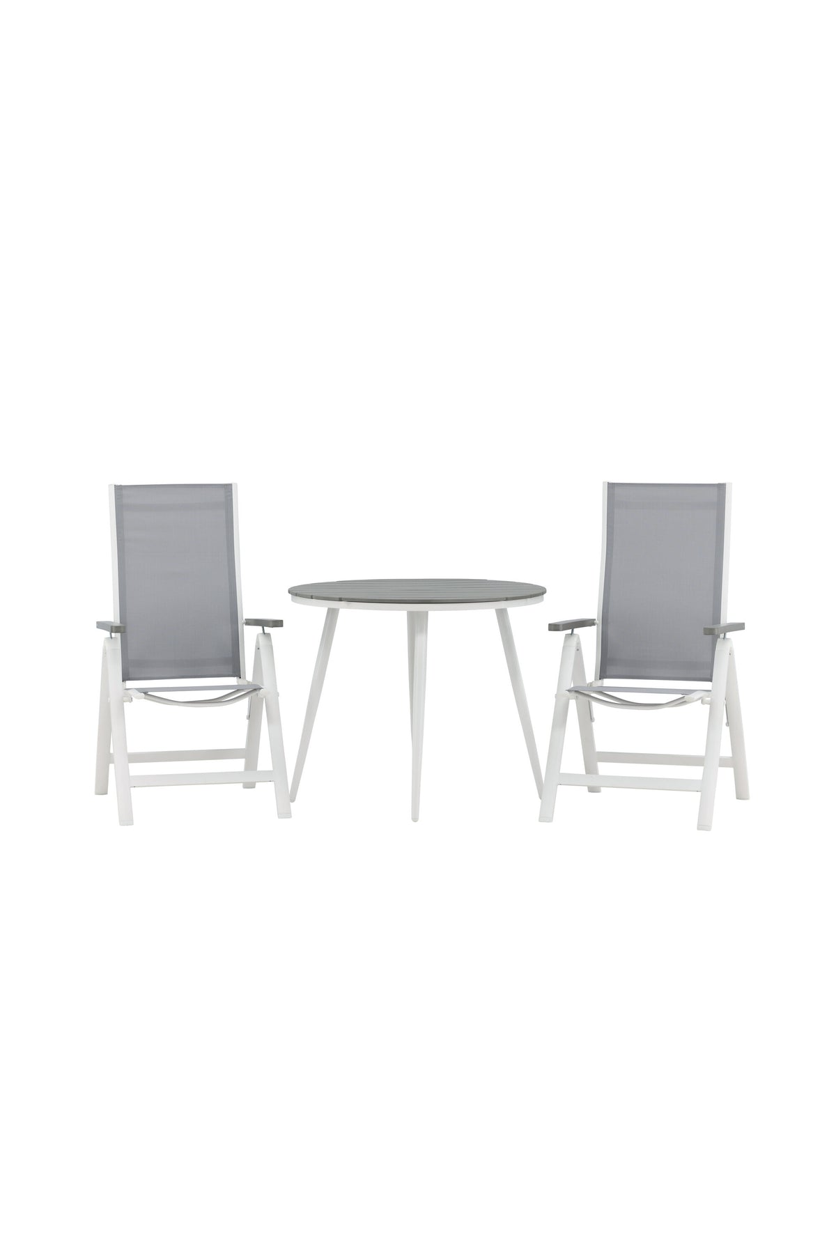 Break Matbord med Albany Stolarna – Bord: ⌀90 Stol: 67x109,5x59