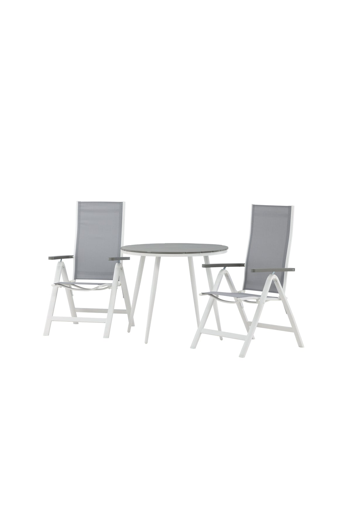 Break Matbord med Albany Stolarna – Bord: ⌀90 Stol: 67x109,5x59