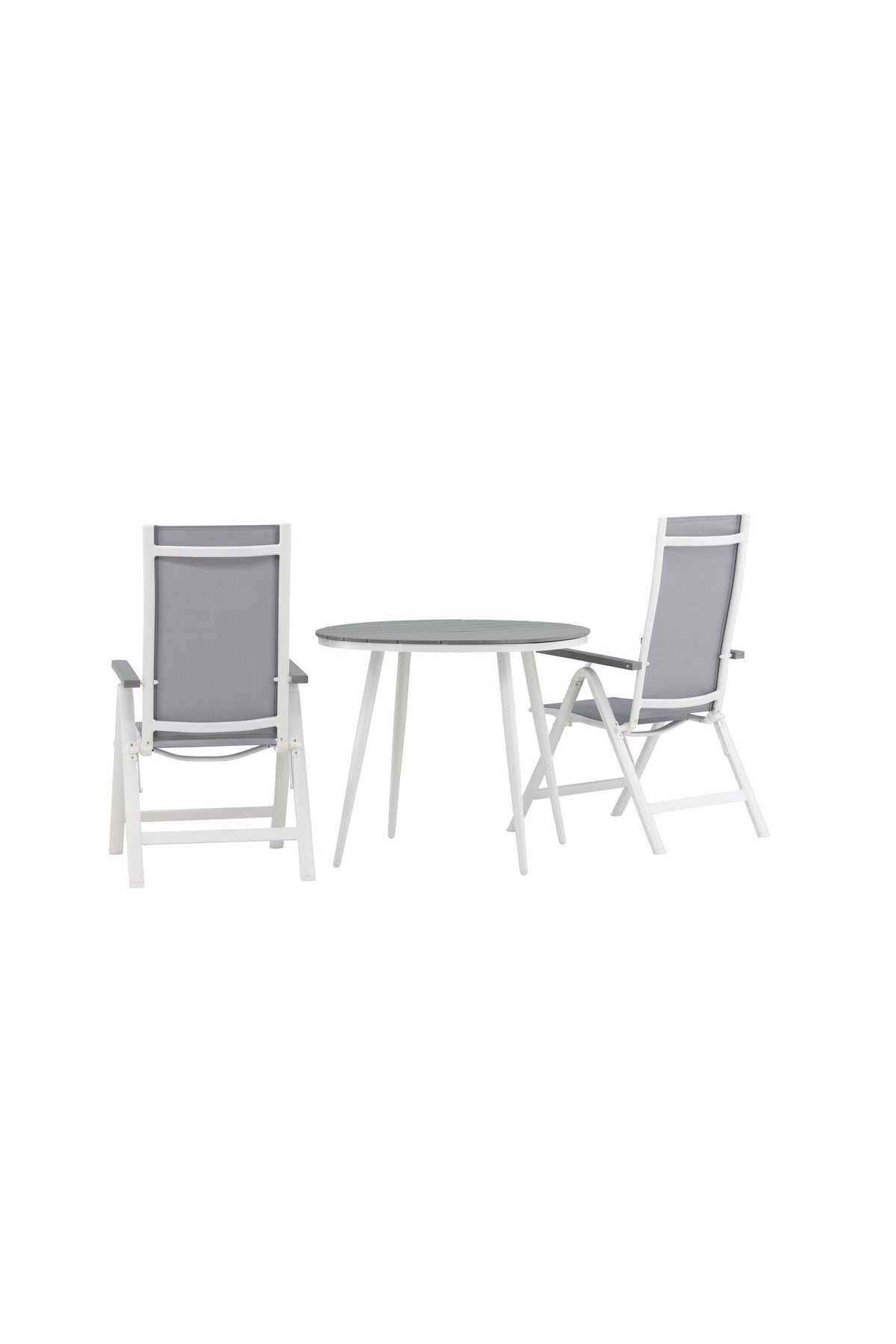 Break Matbord med Albany Stolarna – Bord: ⌀90 Stol: 67x109,5x59