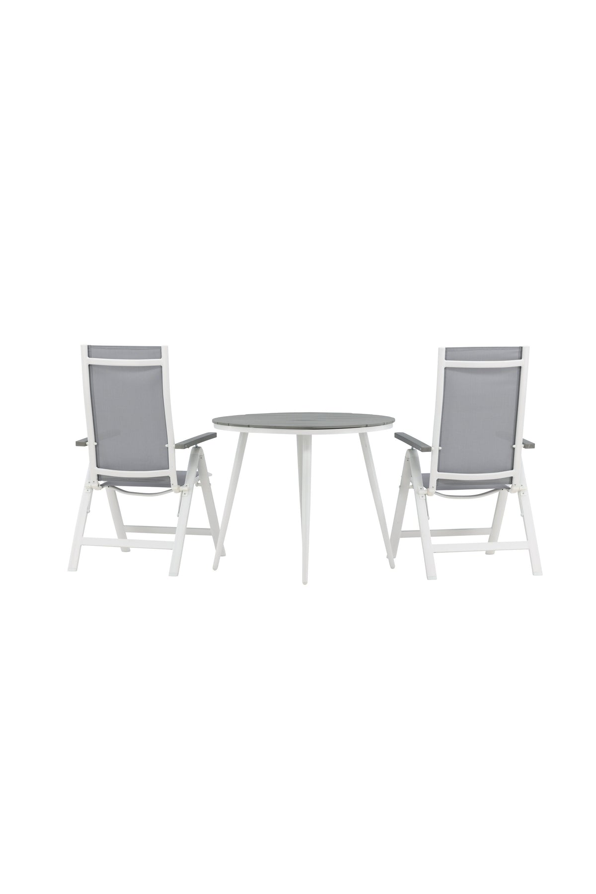 Break Matbord med Albany Stolarna – Bord: ⌀90 Stol: 67x109,5x59