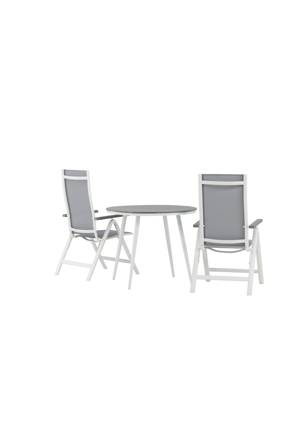 Break Matbord med Albany Stolarna – Bord: ⌀90 Stol: 67x109,5x59