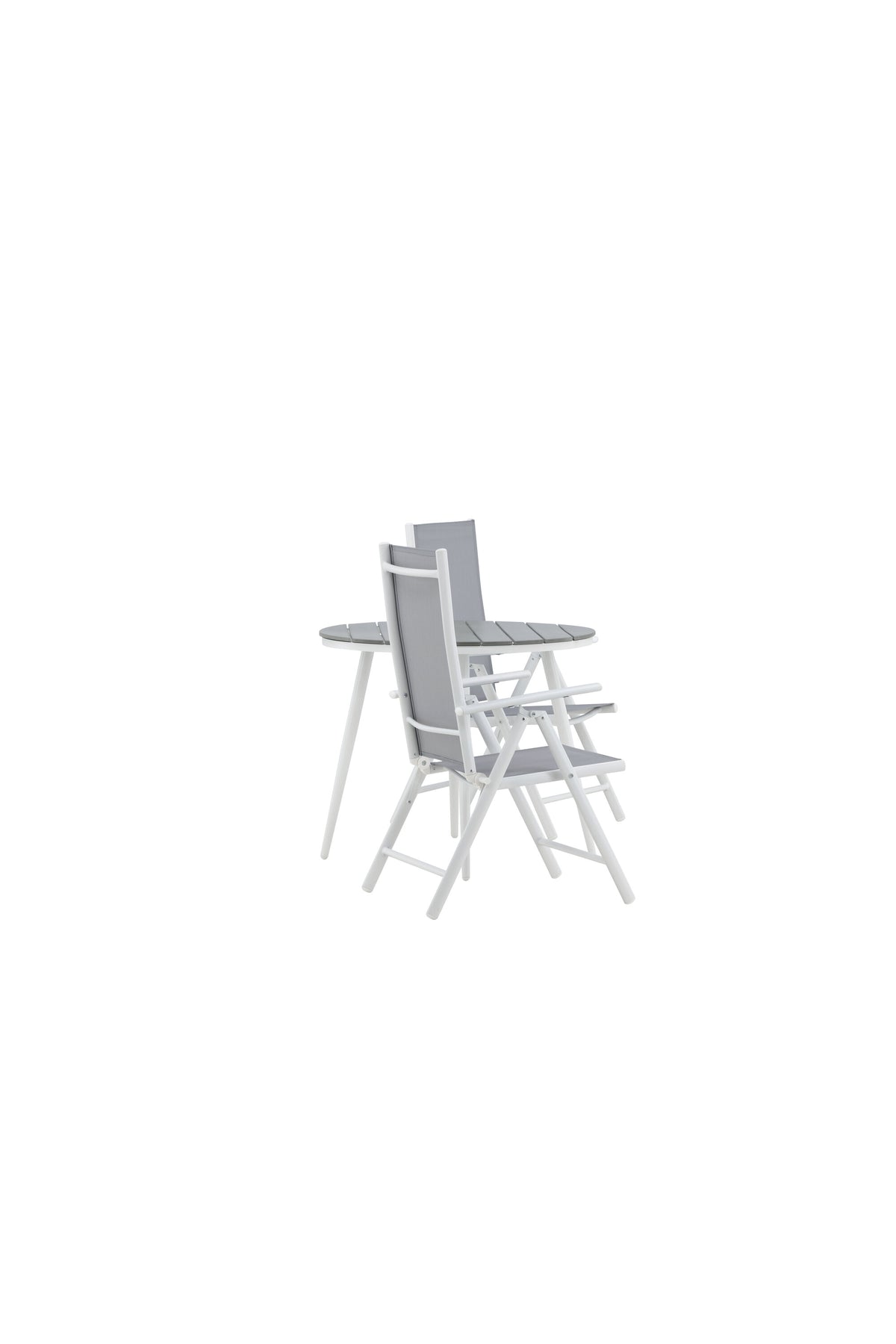 Break Matbord med Break Stolarna – Bord: ⌀90 Stol: 62x107,5x55