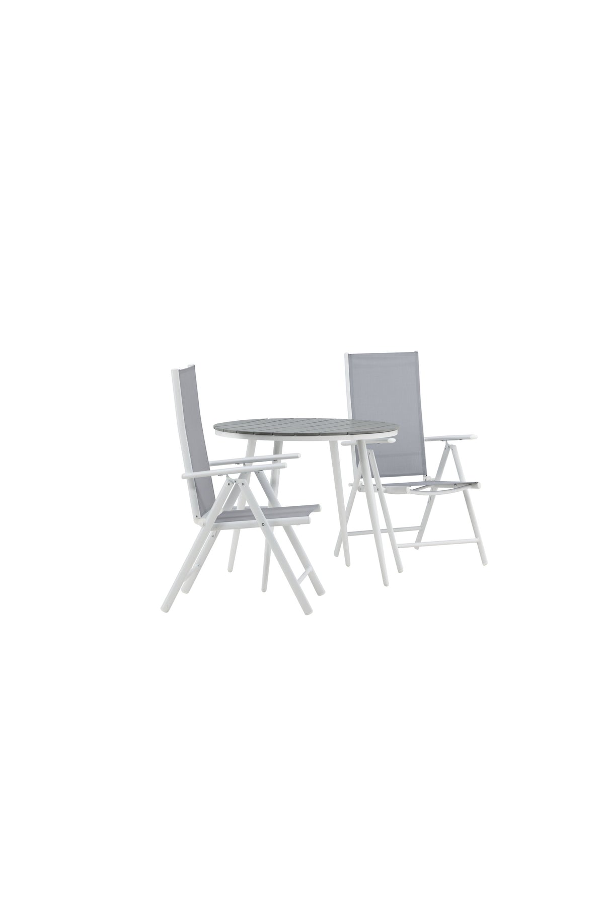 Break Matbord med Break Stolarna – Bord: ⌀90 Stol: 62x107,5x55