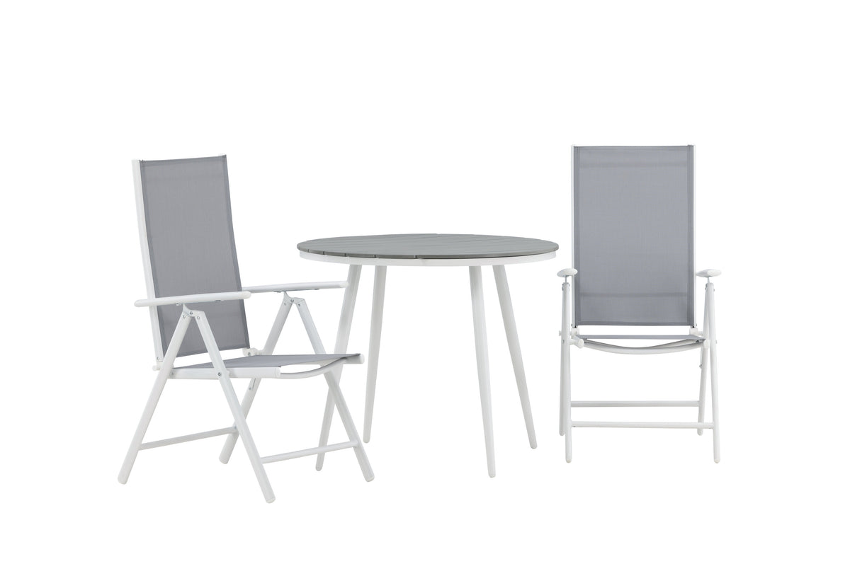Break Matbord med Break Stolarna – Bord: ⌀90 Stol: 62x107,5x55