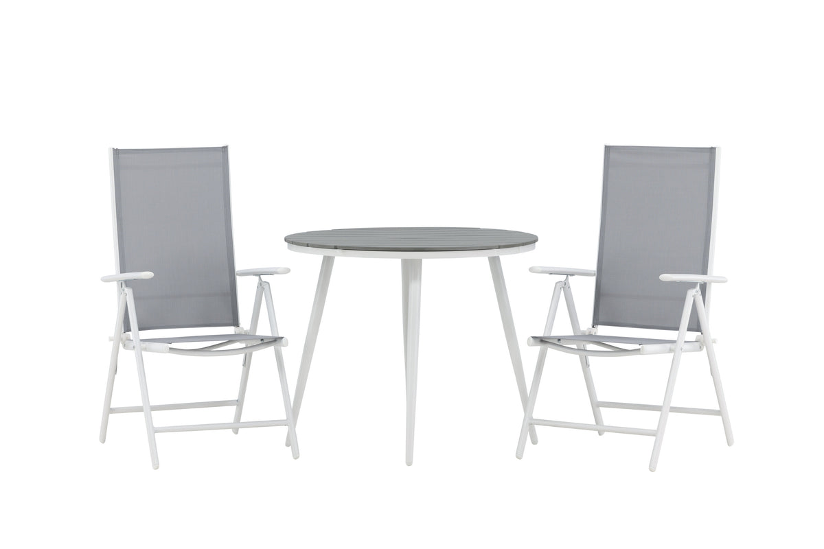 Break Matbord med Break Stolarna – Bord: ⌀90 Stol: 62x107,5x55