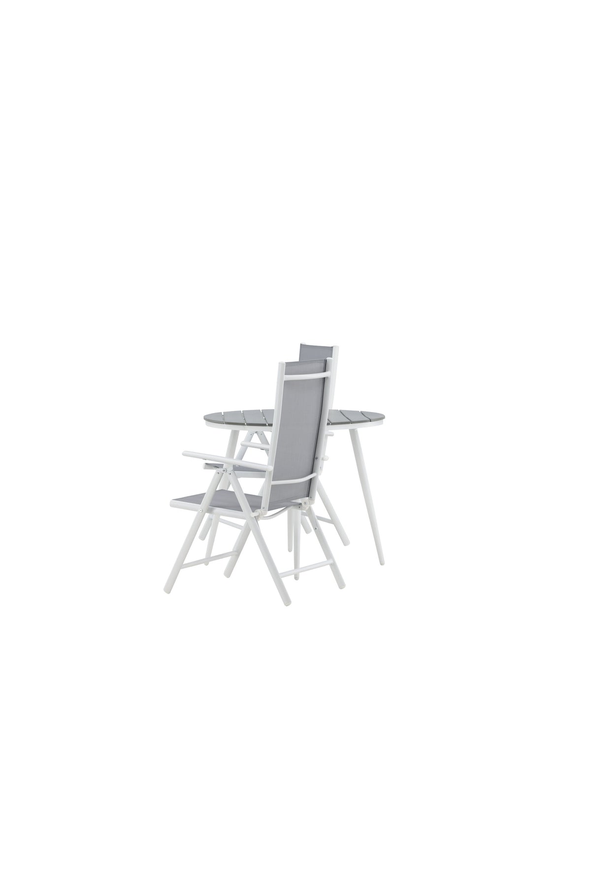 Break Matbord med Break Stolarna – Bord: ⌀90 Stol: 62x107,5x55