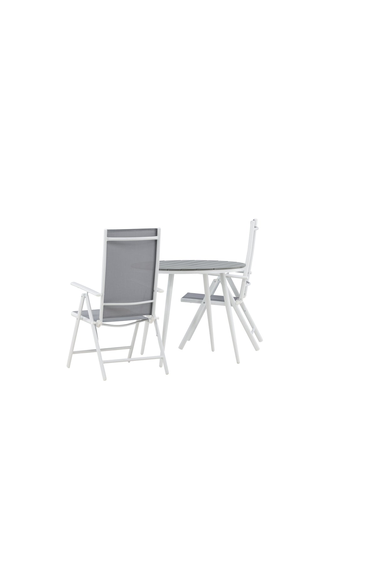 Break Matbord med Break Stolarna – Bord: ⌀90 Stol: 62x107,5x55