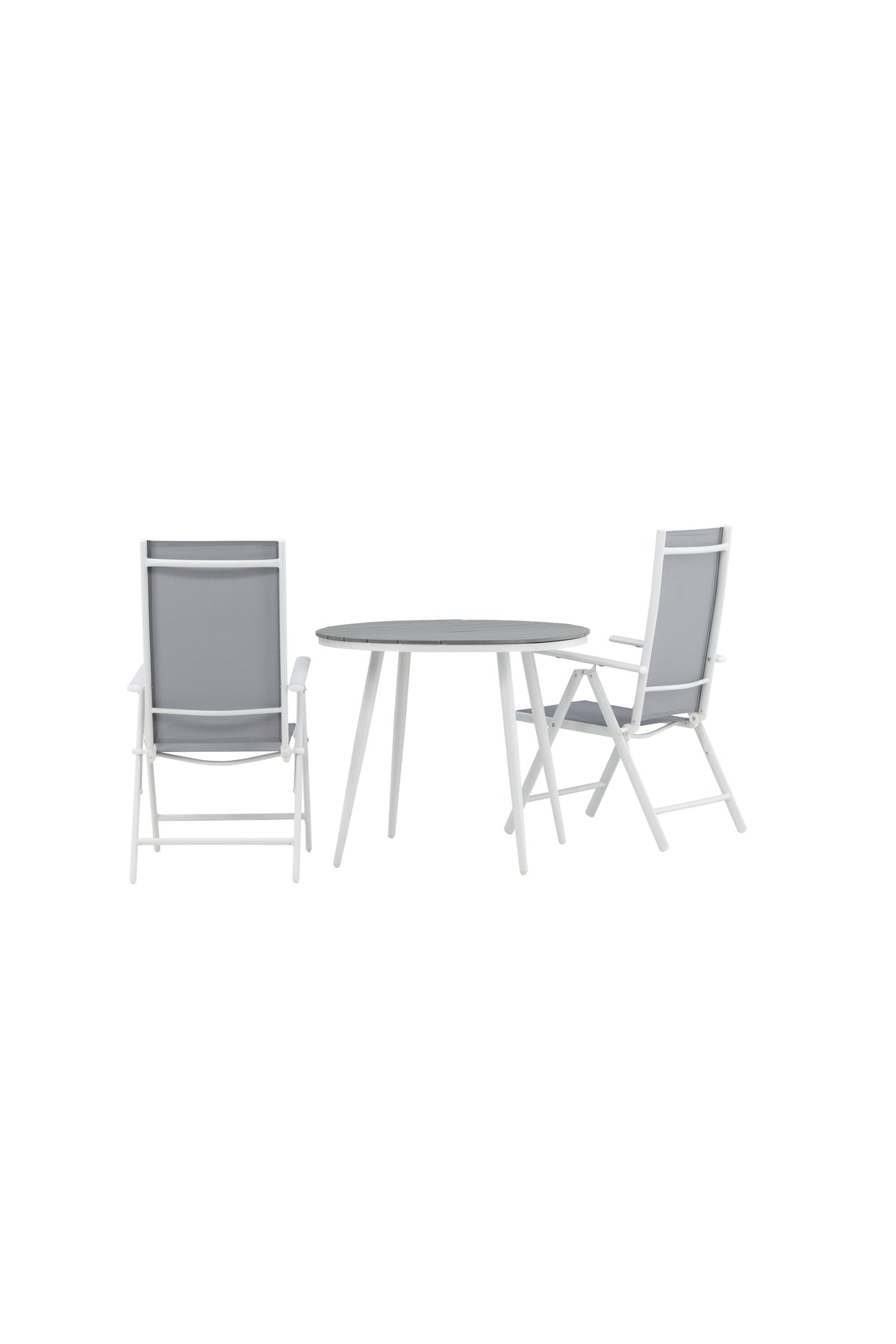 Break Matbord med Break Stolarna – Bord: ⌀90 Stol: 62x107,5x55