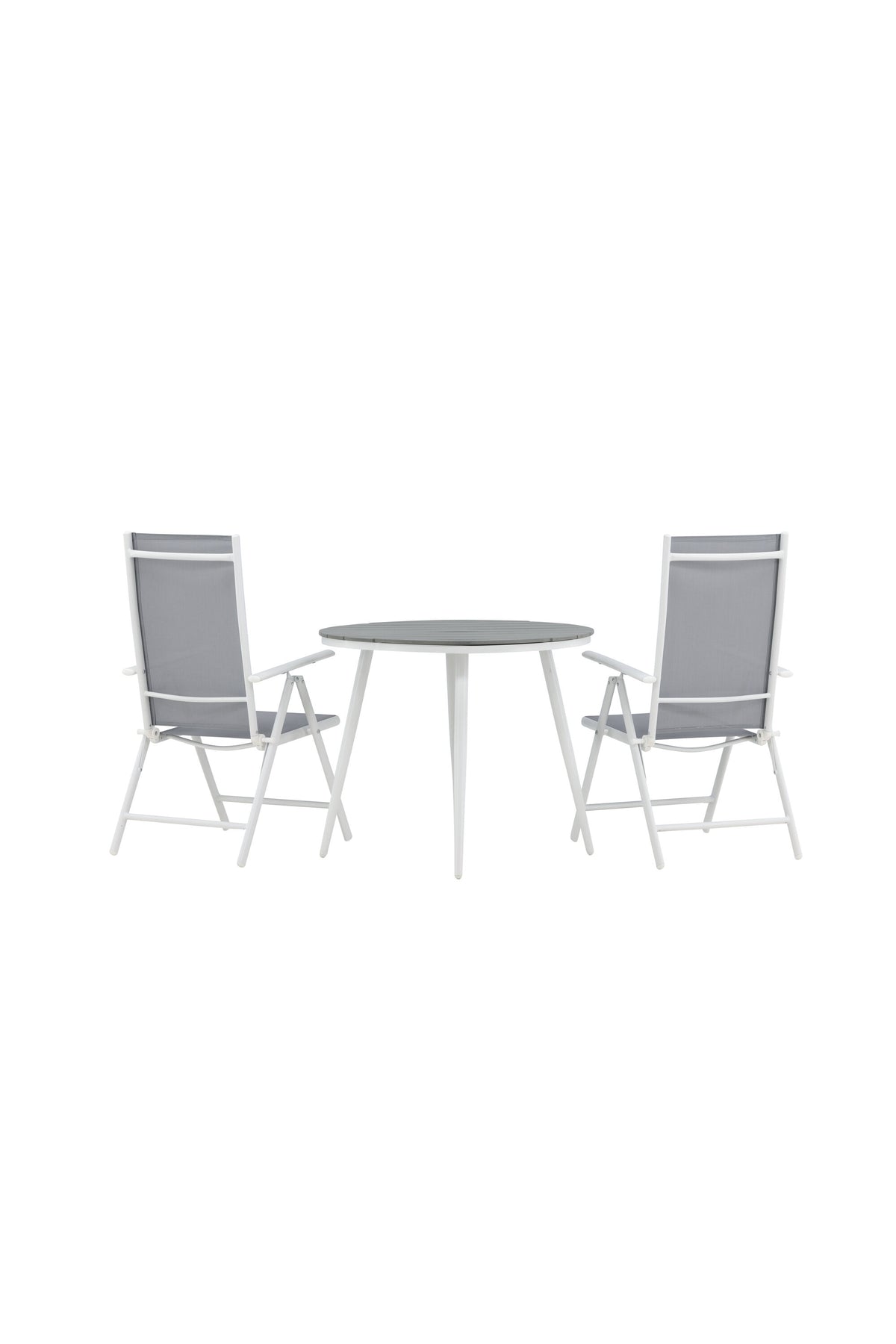Break Matbord med Break Stolarna – Bord: ⌀90 Stol: 62x107,5x55