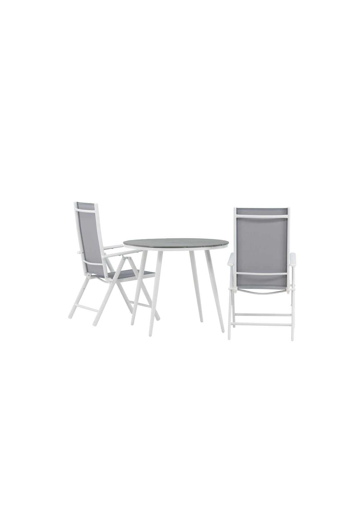 Break Matbord med Break Stolarna – Bord: ⌀90 Stol: 62x107,5x55