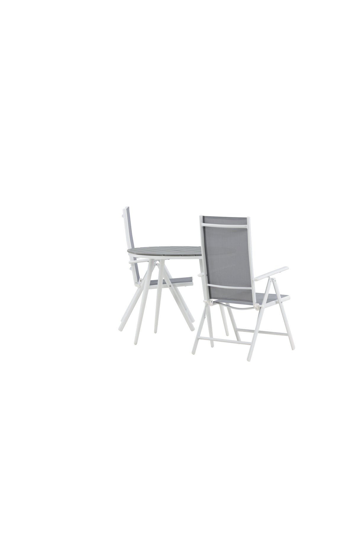Break Matbord med Break Stolarna – Bord: ⌀90 Stol: 62x107,5x55