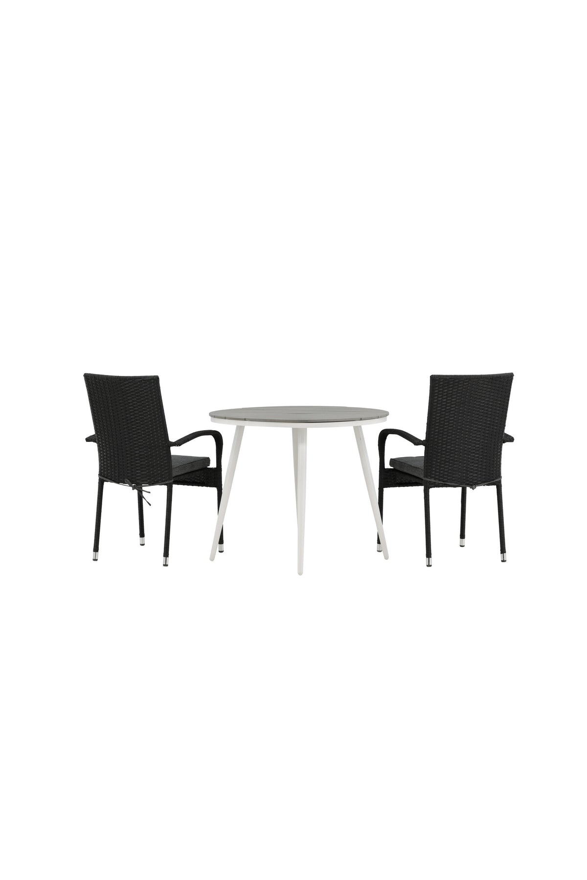 Break Matbord med Anna Stolarna – Bord: ⌀90 Stol: 64x95x55