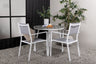 Break Matbord med Copacabana Stolarna – Bord: ⌀90 Stol: 60,5x88x56,5
