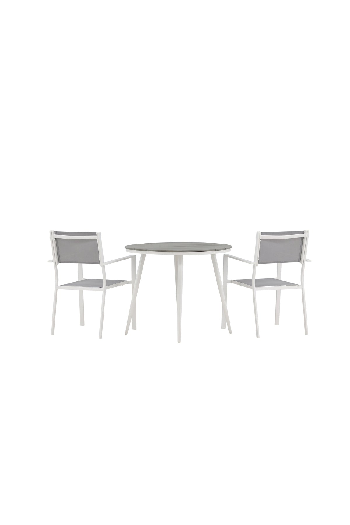 Break Matbord med Copacabana Stolarna – Bord: ⌀90 Stol: 60,5x88x56,5