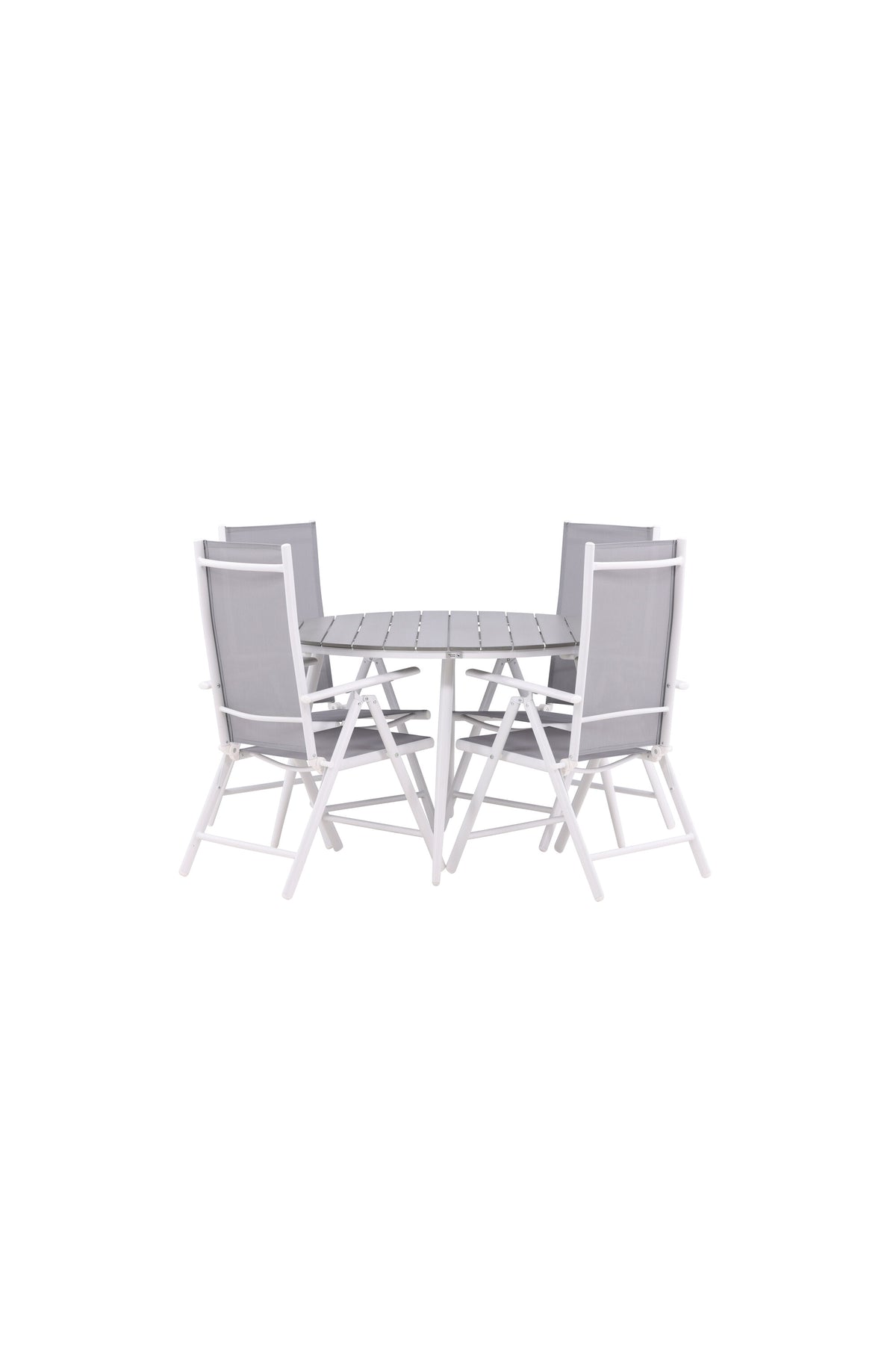 Break Matbord med Break Stolarna – Bord: ⌀120 Stol: 62x107,5x55