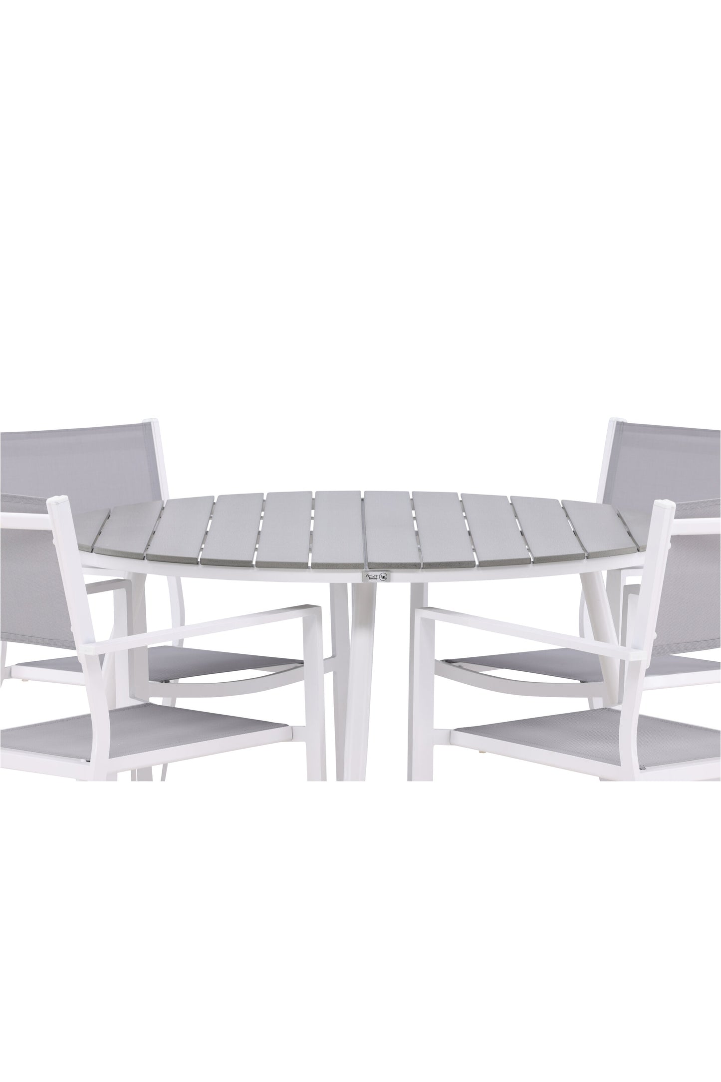 Break Matbord med Copacabana Stolarna – Bord: ⌀120 Stol: 60,5x88x56,5