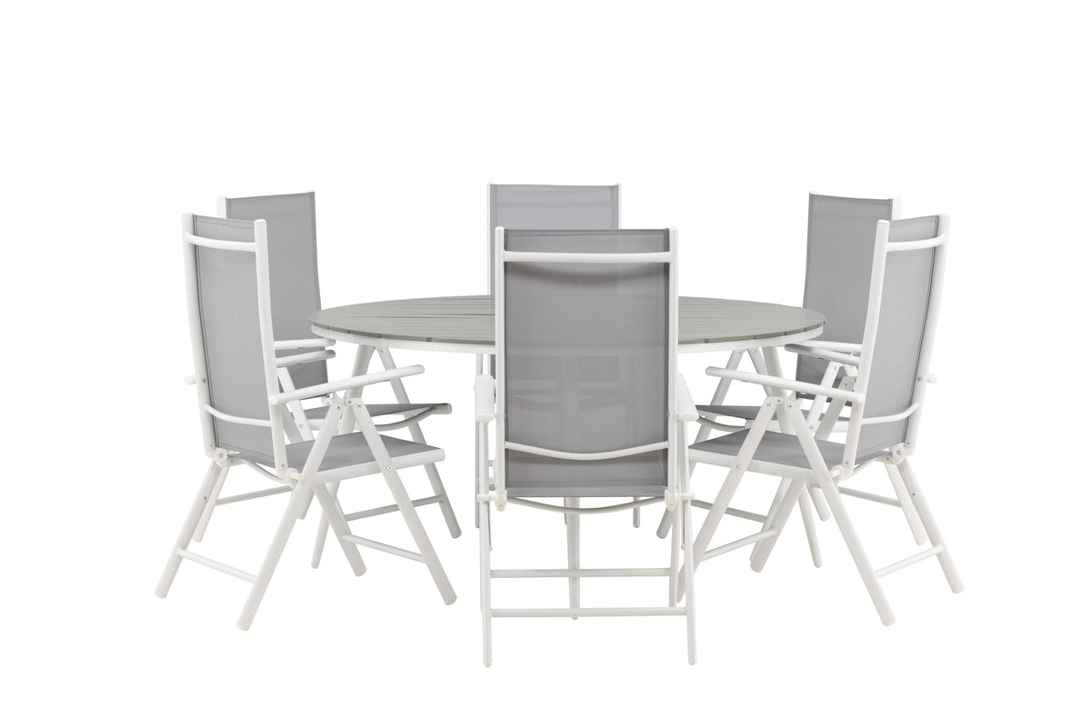 Break Matbord med Break Stolarna – Bord: ⌀150 Stol: 62x107,5x55